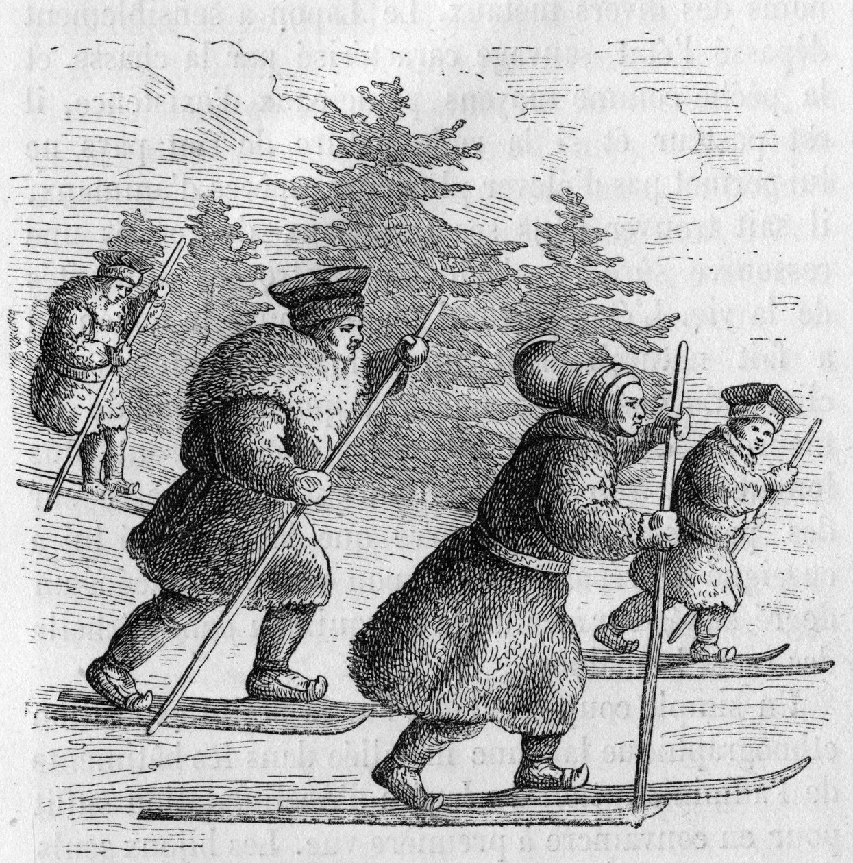 Transport i Lapland: Skøder og deres skøjter. af Unknown artist