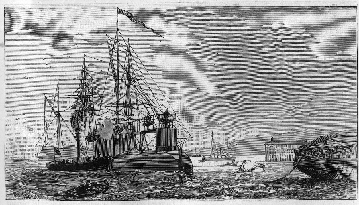 Transport af obelisken kendt som "Aiguille de Cleopatre"" fra Egypten til England af Unknown artist