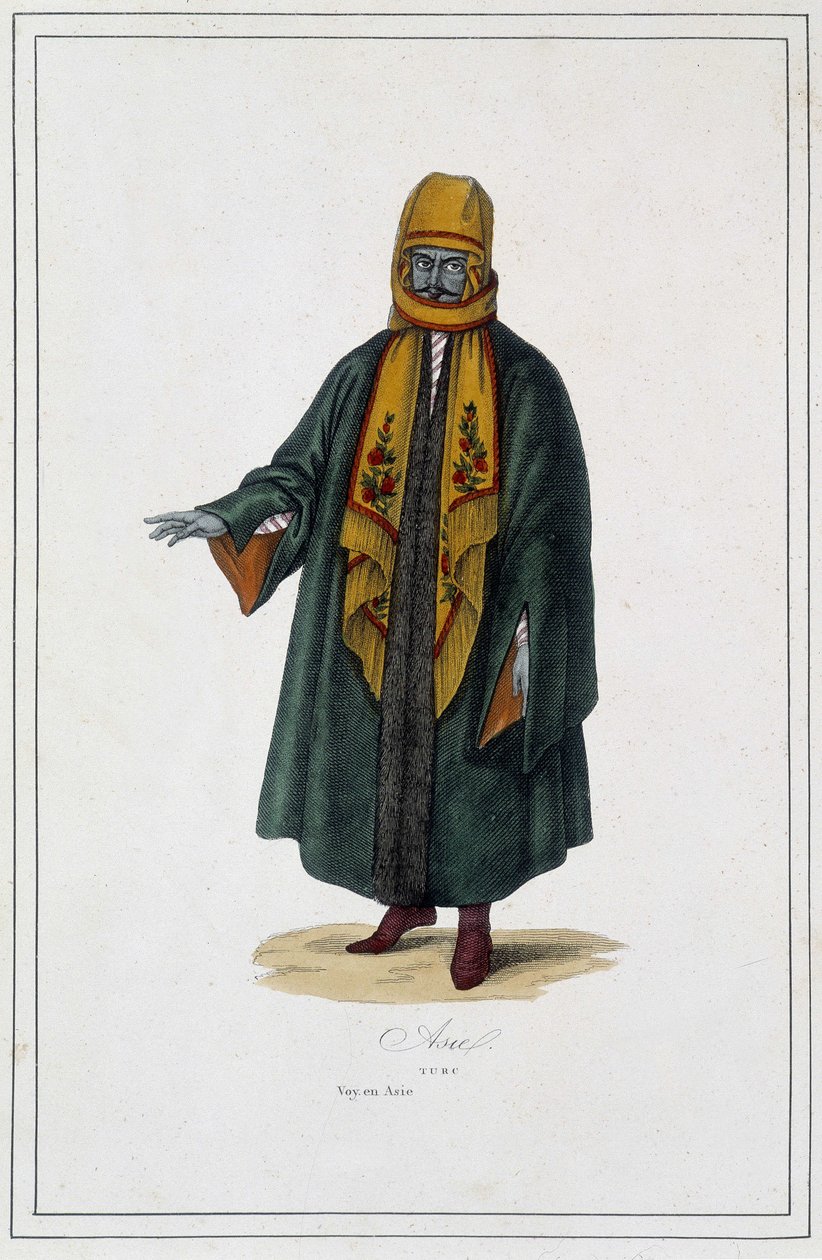 Tyrkisk - i "" Jordens folk"" af Abbé Paul Jonhanneaud, Librairie des Bons livres af Unknown artist