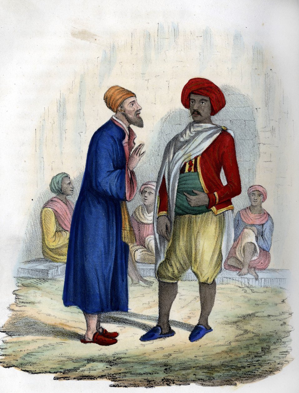 To mænd i Algiers gader i 1830. i” L