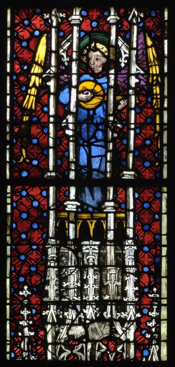 Anonymt glasmaleri ca. 1400-1415 Notre-Dame Musees de Strasbourg Alsace af Unknown artist