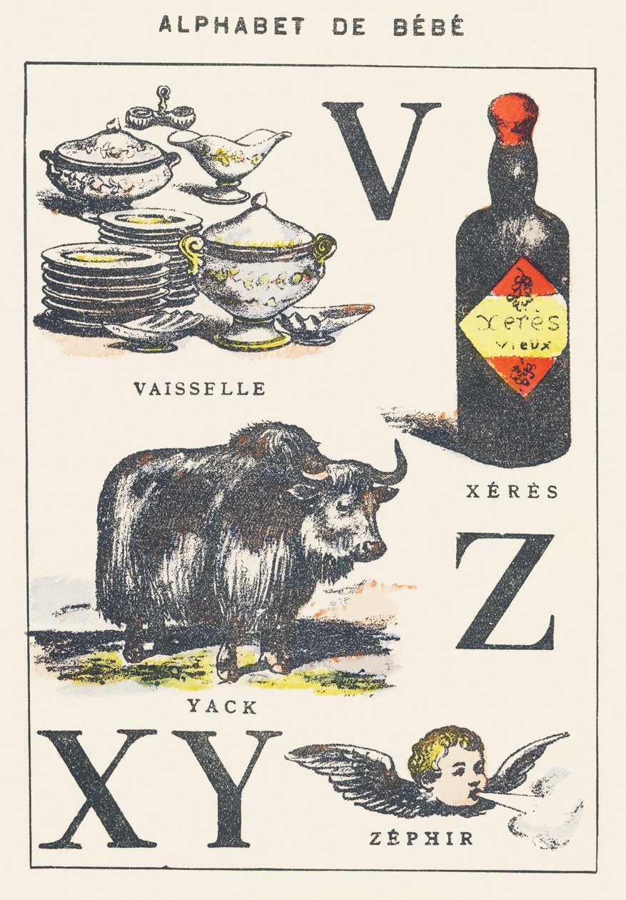 V X Y Z: retter, xeres, yak, zephir af Unknown artist