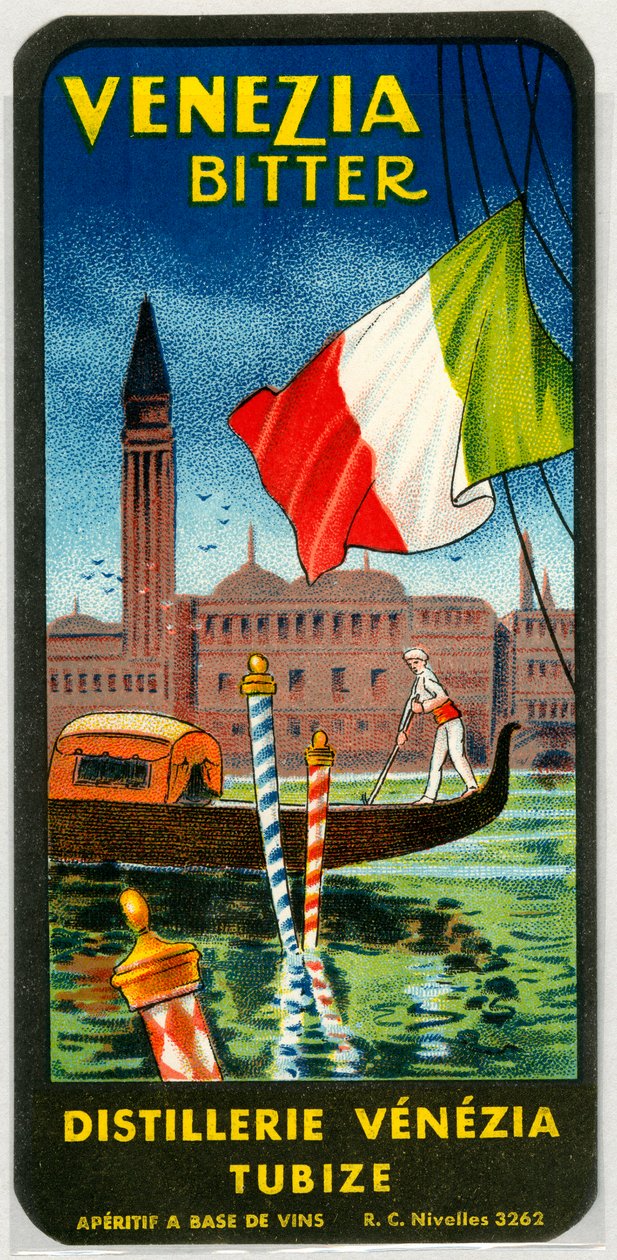 Venezia-reklame for bitter alkohol (kromolitografi slutningen af det 19. århundrede) af Unknown artist