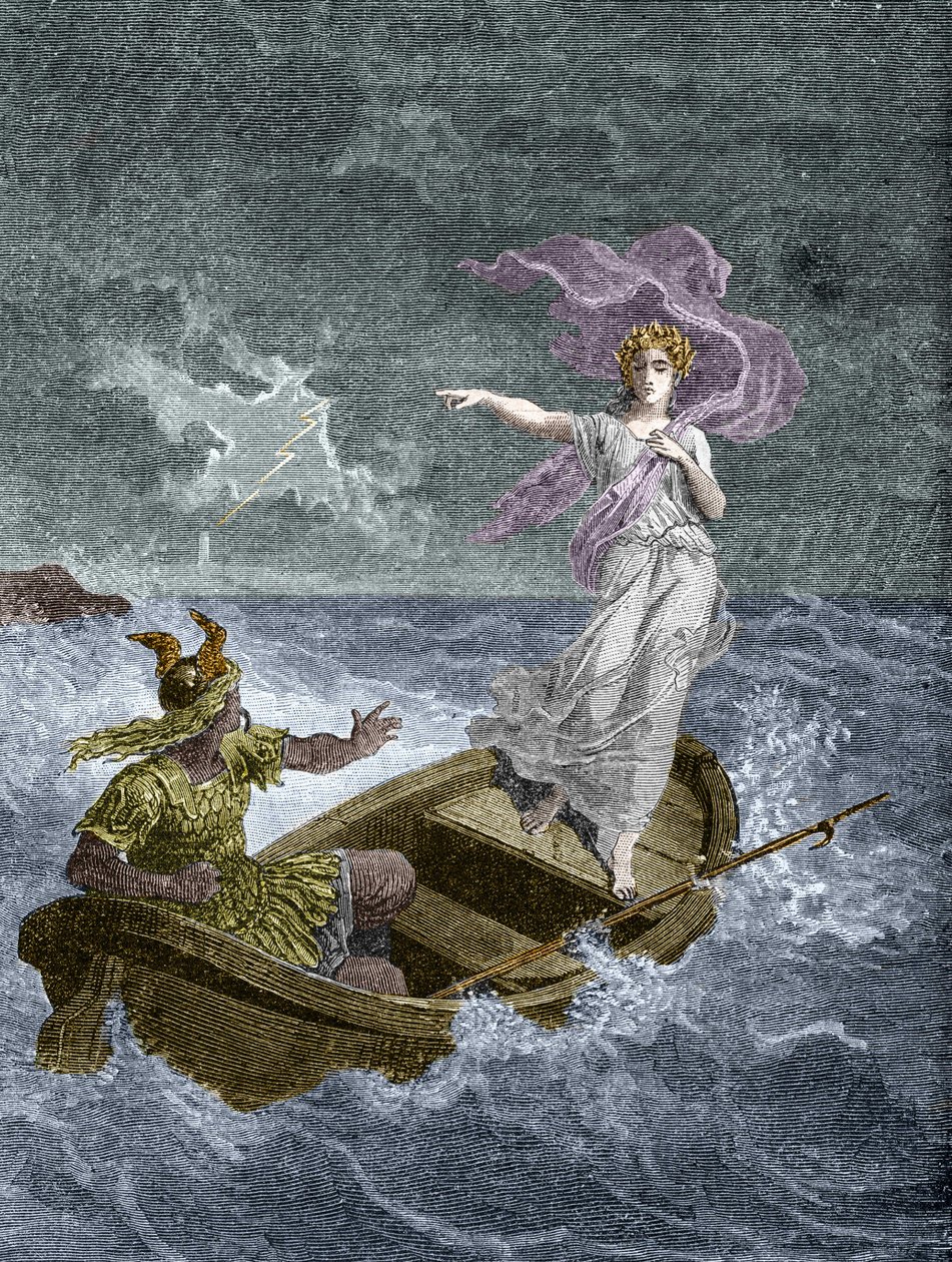 Vercingetorix og Druides. I "Historie om den overnaturlige verdens magi og Dødelighed gennem tid og folk", Furne Jouvet et et Cie redaktører (1880). af Unknown artist