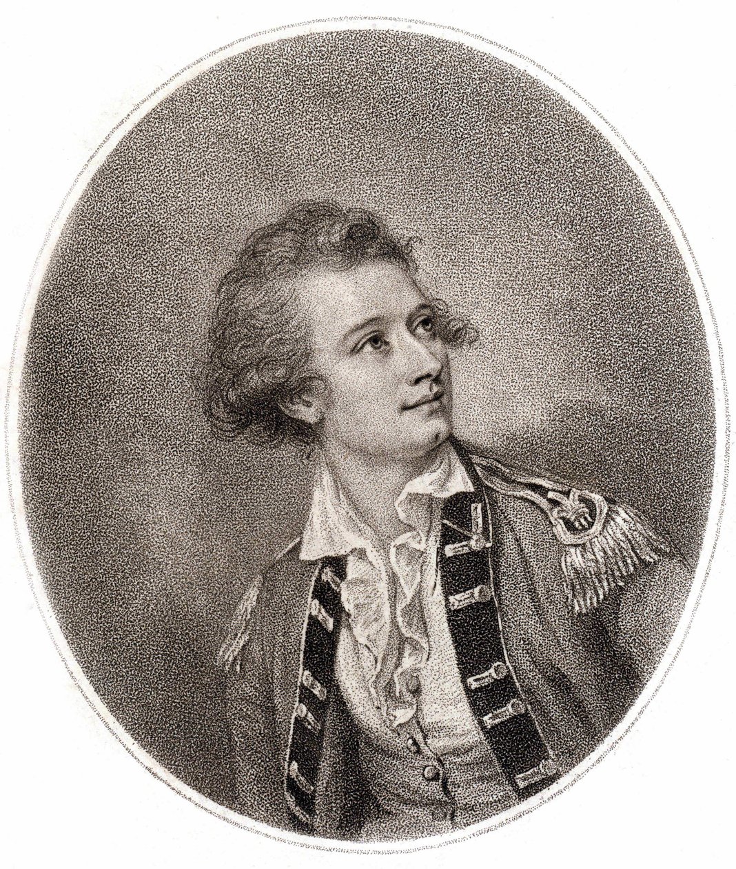 Vicente Lunardi, en italiensk aeronautiker, som foretog den første ballonstigning i England den 14. september 1784. Indgravering fra slutningen af det 18. århundrede. af Unknown artist