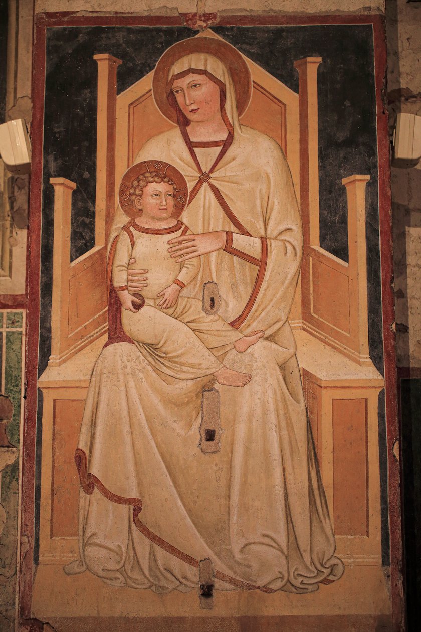 Vægfresker i San Zeno Maggiore. Verona af Unknown artist