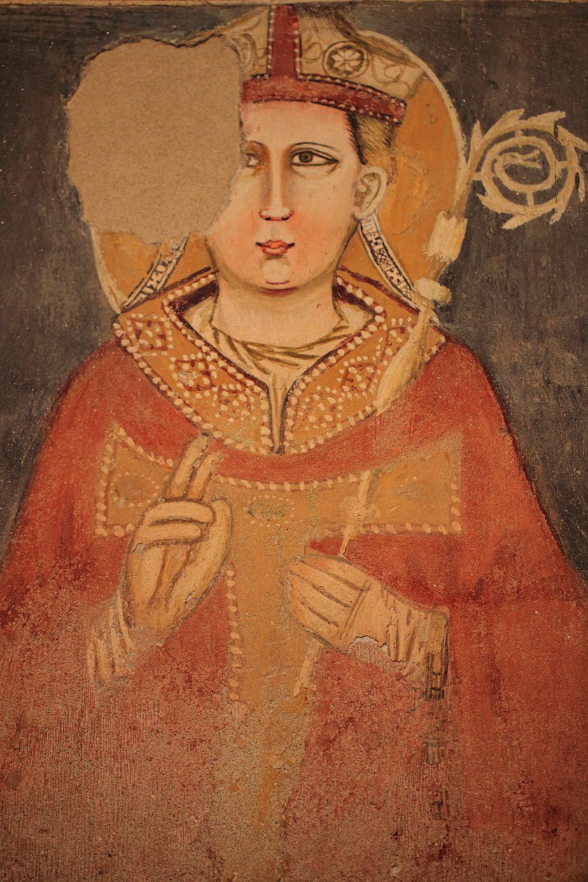Vægfresker i San Zeno Maggiore. Verona af Unknown artist