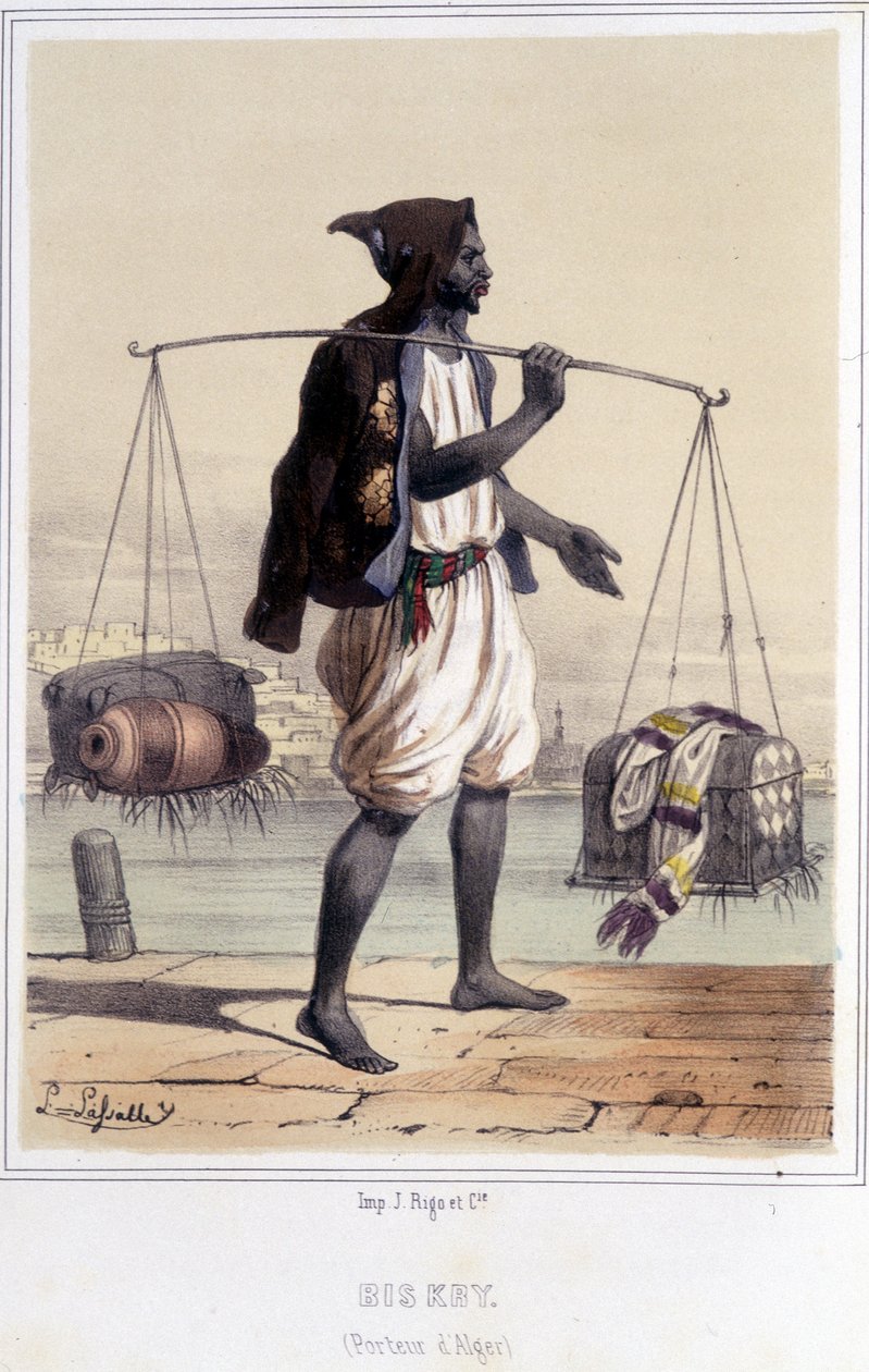 Vandbærer i Algier i anden halvdel af det 19. århundrede. af Unknown artist