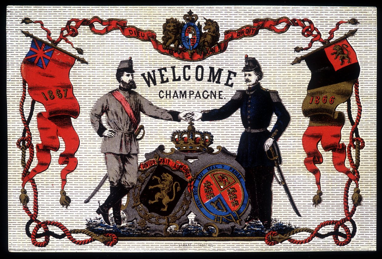 Velkommen til Champagne af Unknown artist