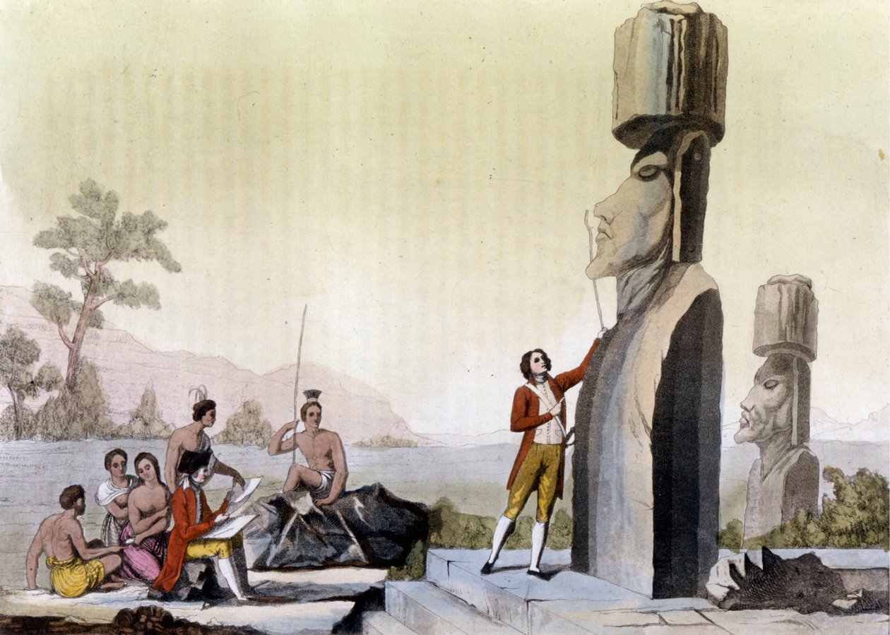 Vesterlændinge (herunder Jean-Francois Galaup, greve af La Perouse (Jean Francois Laperouse af Unknown artist