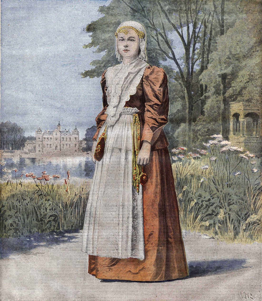 Wilhelmine (1880-1962), dronning af Holland (Holland) af Unknown artist