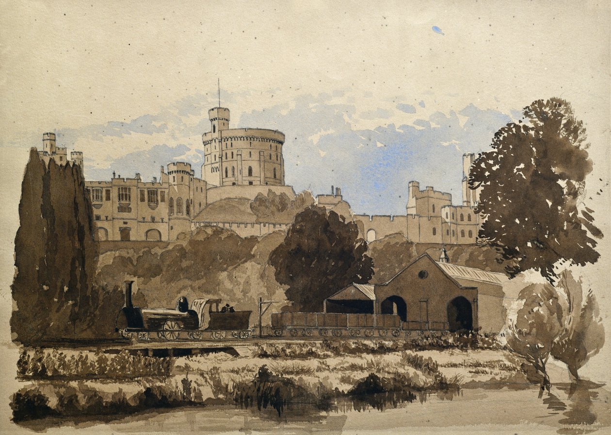 Windsor Station af Unknown artist