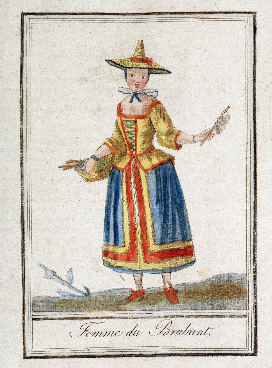 Kvinde fra Brabant (Belgien). af Unknown artist