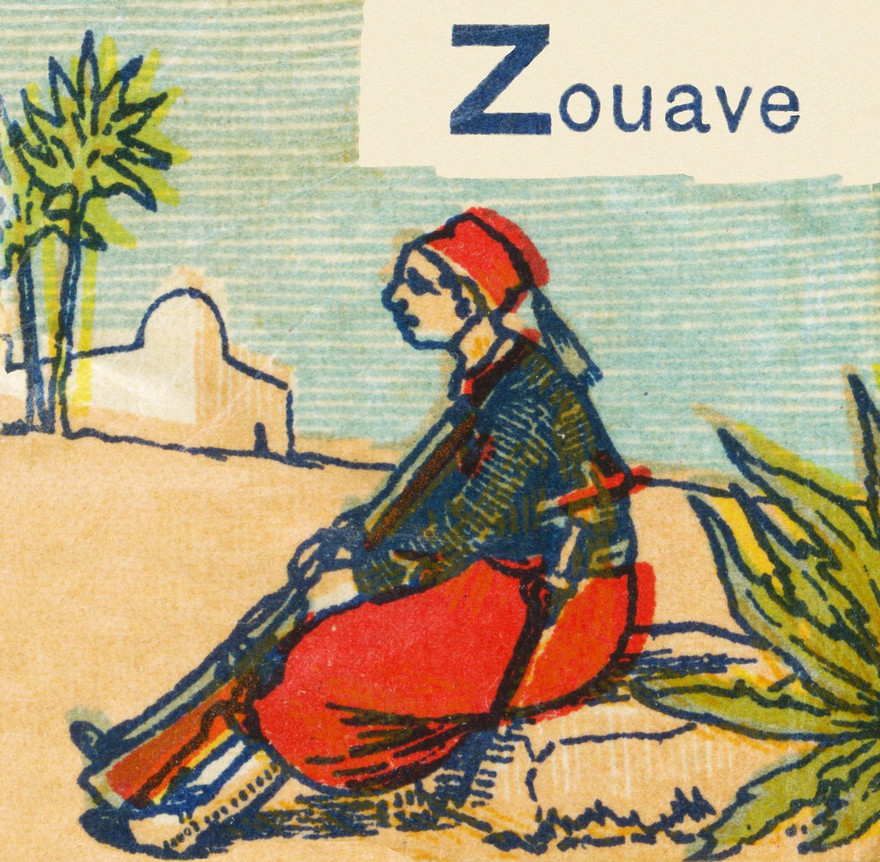 Z som Zouave af Unknown artist