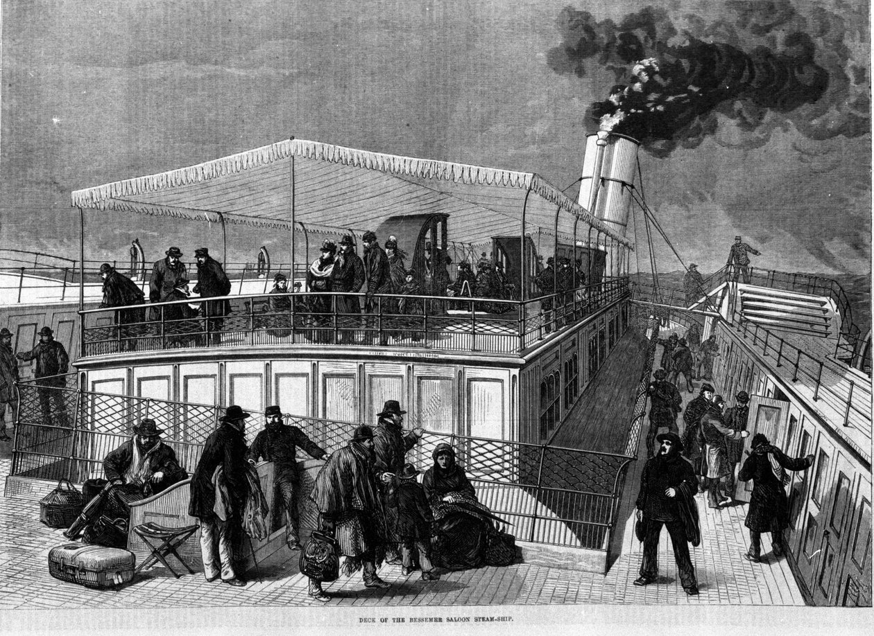 båd designet mod søsyge af Henry Bessemer (1813-1898). af Unknown artist