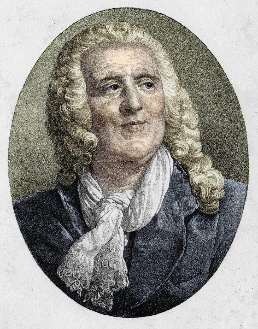 portræt af Alexis Piron. Fransk digter og dramatiker (1689 til 1773). af Unknown artist