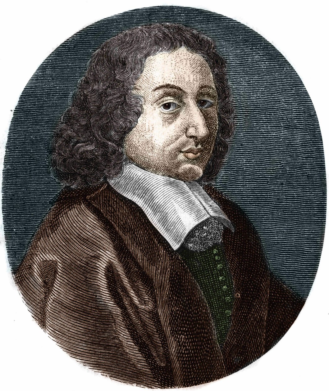 portræt af Blaise Pascal (1623-1662), fransk matematiker, fysiker og forfatter. af Unknown artist