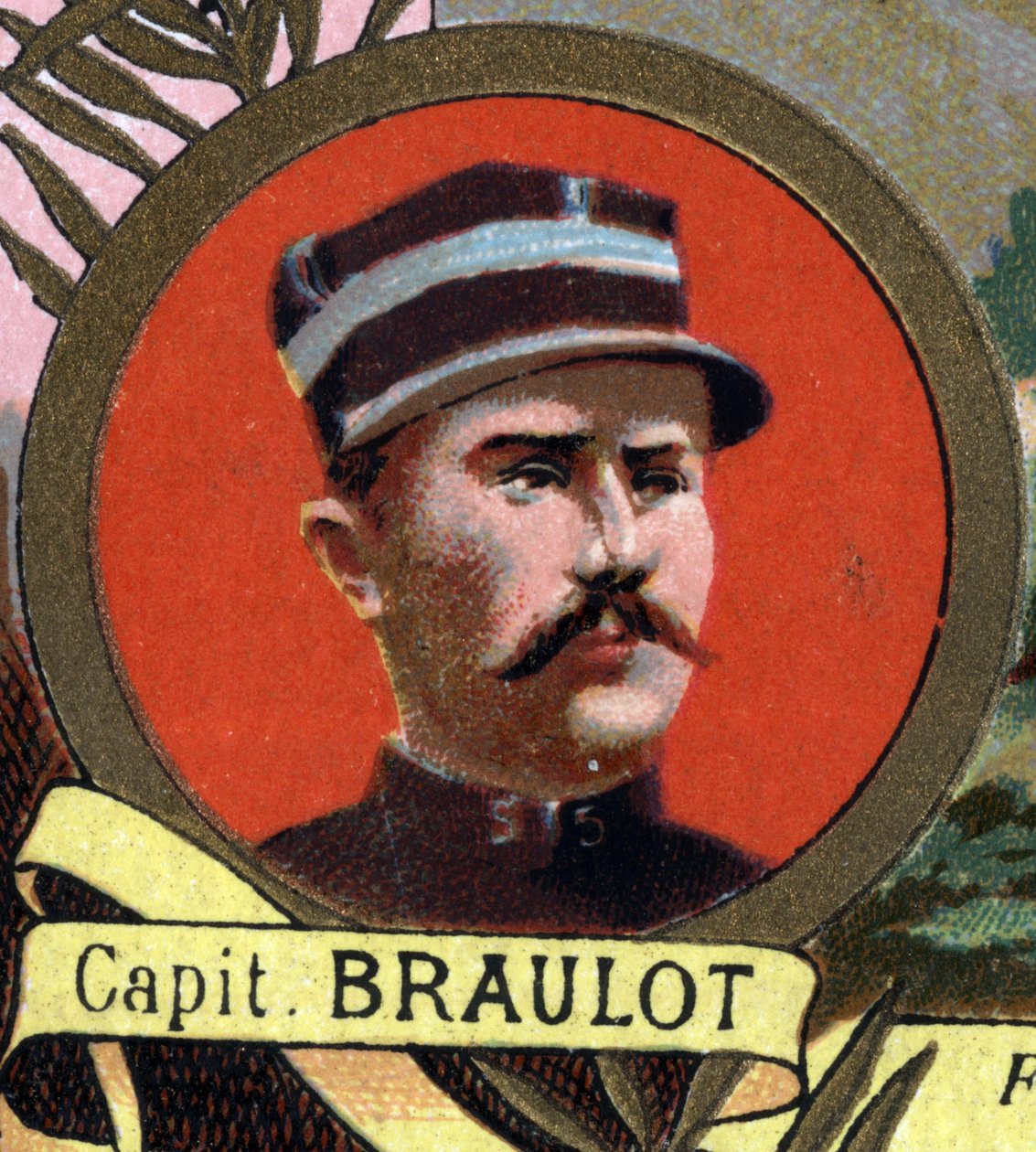 portræt af kaptajn BRAULOT flådeinfanterikaptajn, der døde i æresfeltet i Bonna, Sudan i 1897. af Unknown artist