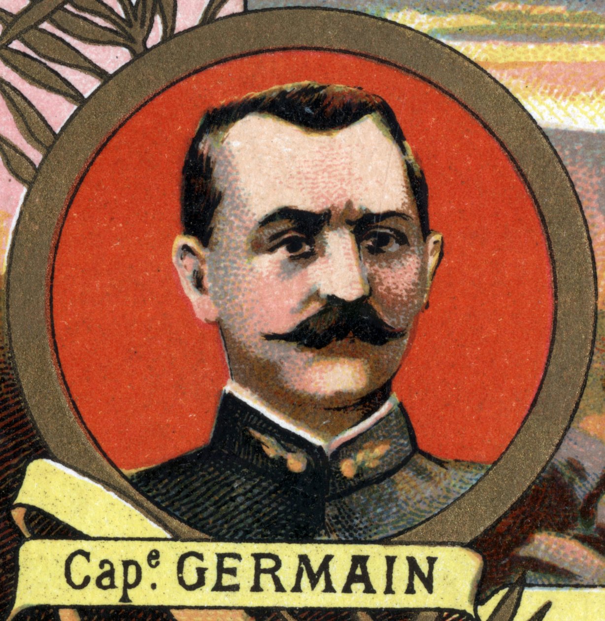 portræt af kaptajn Germain fransk opdagelsesrejsende, der deltog i Marchand-missionen. af Unknown artist