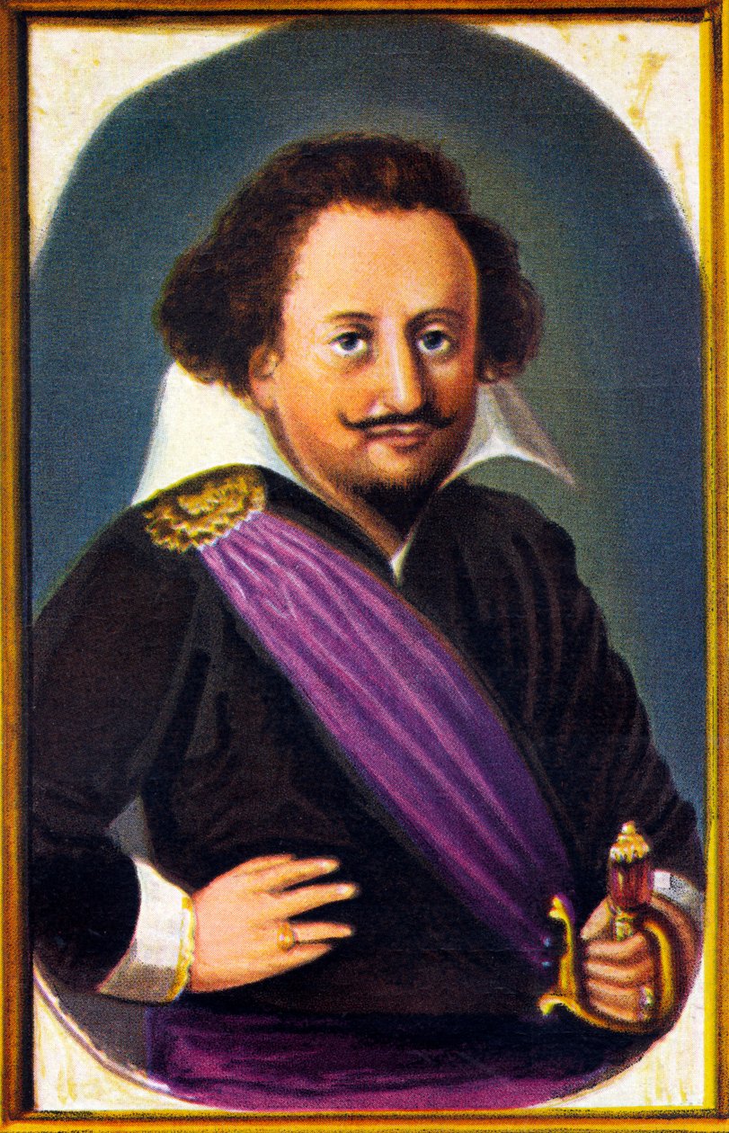 Portræt af Carl Gustaf Wrangel (chromnolithografi) af Unknown artist