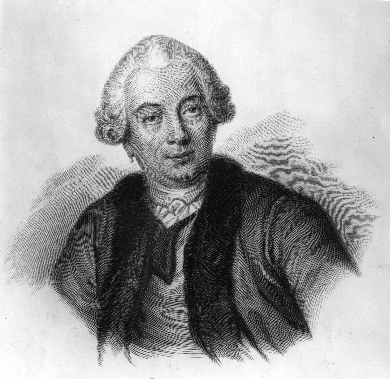 portræt af Claude Bourgelat 1712-1779. Grundlægger af verdens første veterinærskole. Indgravering af det 19. århundrede. af Unknown artist