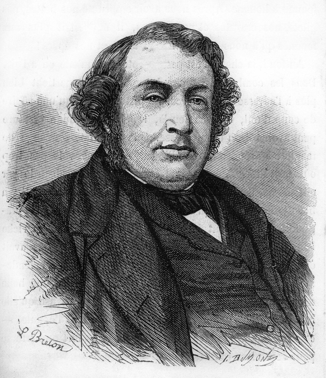portræt af Ernest Picard. Fransk politiker (1821 til 1877). af Unknown artist