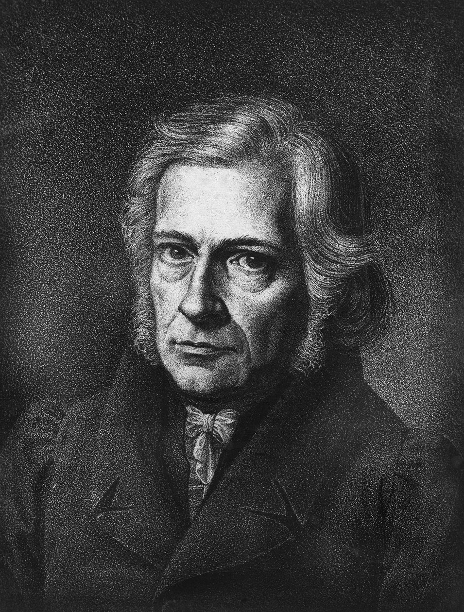 Portræt af Friedrich Daniel Ernst Schleiermacher. Tysk filosof og teolog (f i Breslau af Unknown artist