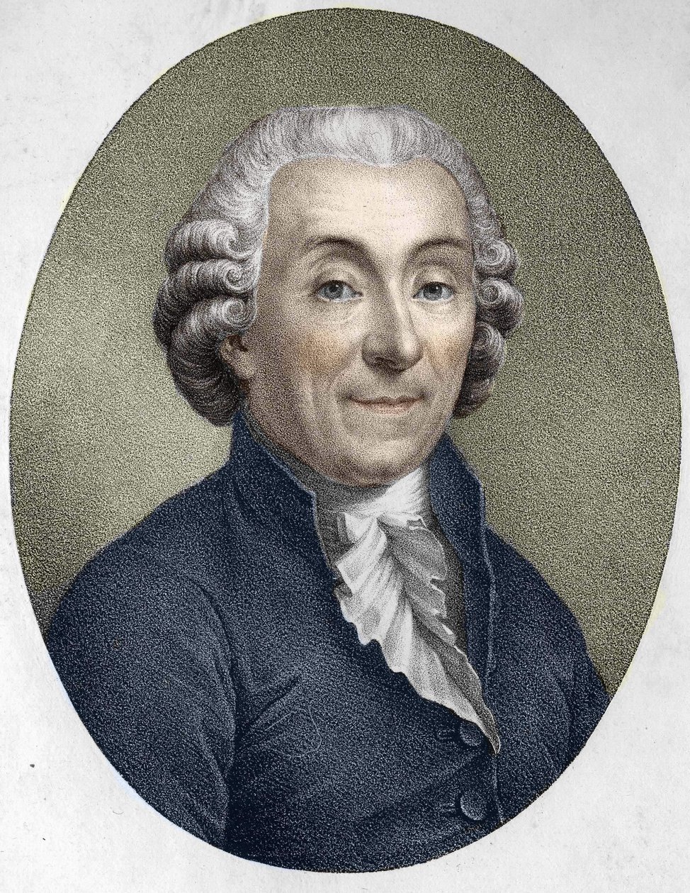 portræt af Gabriel Bonnot de Mably. Fransk moralist, historiker og økonom (1709 til 1785). af Unknown artist