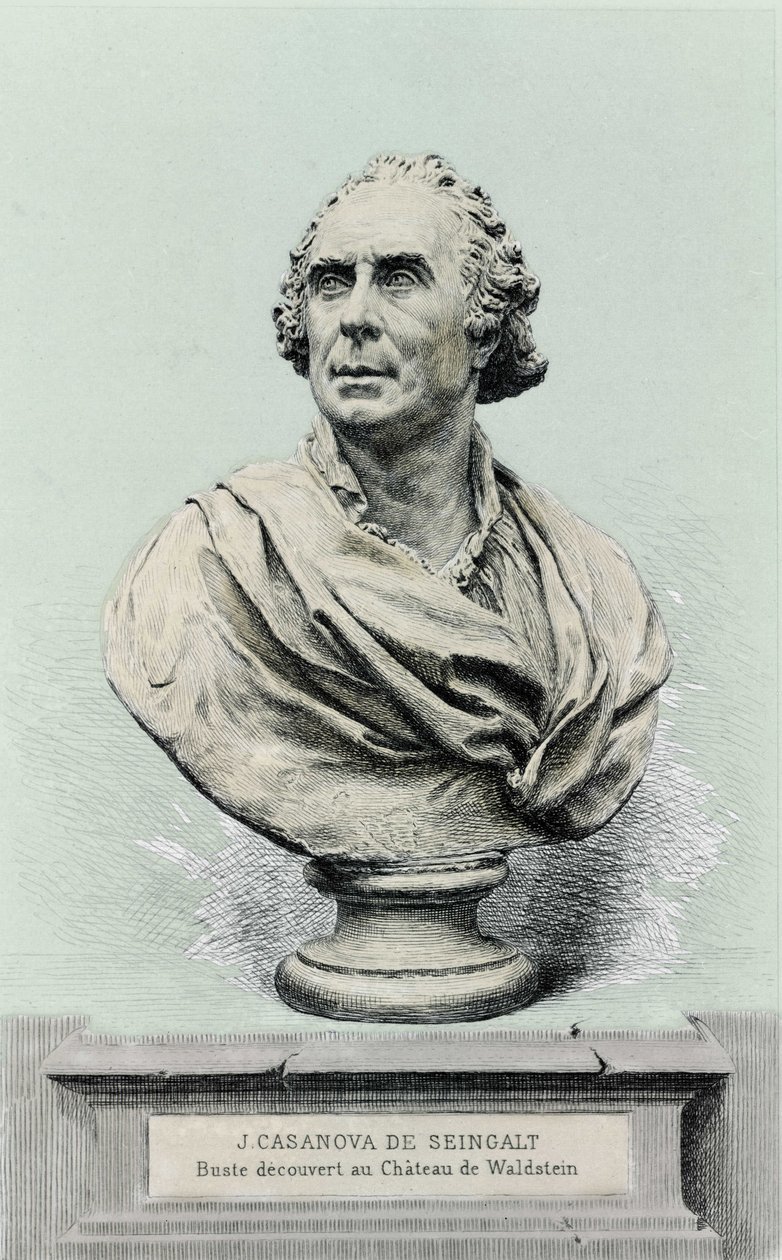 portræt af Giovanni Giacomo Casanova (1725-1798), italiensk eventyrer og forfatter. af Unknown artist