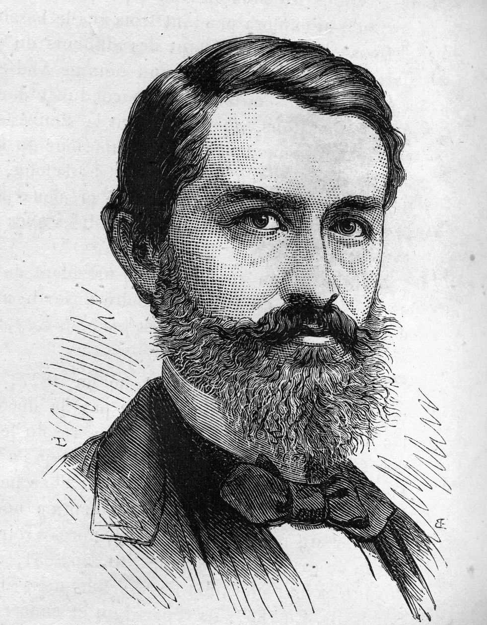 portræt af Henri Duveyrier orientalist, fransk rejsende og geograf af Unknown artist