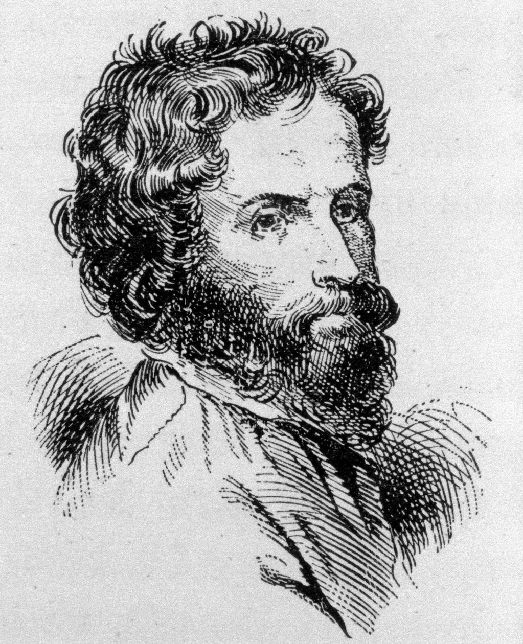 portræt af Ignaz Moscheles (1794 - 1870). af Unknown artist