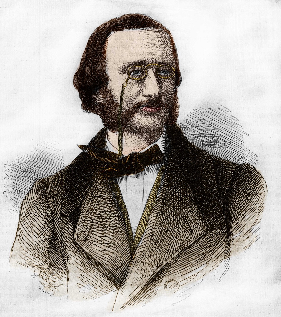 portræt af Jacques Offenbach (1819-1880), tysk komponist, naturaliseret fransk. af Unknown artist