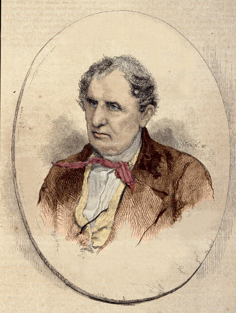 portræt af James Fenimore Cooper (1789-1851), amerikansk forfatter. af Unknown artist