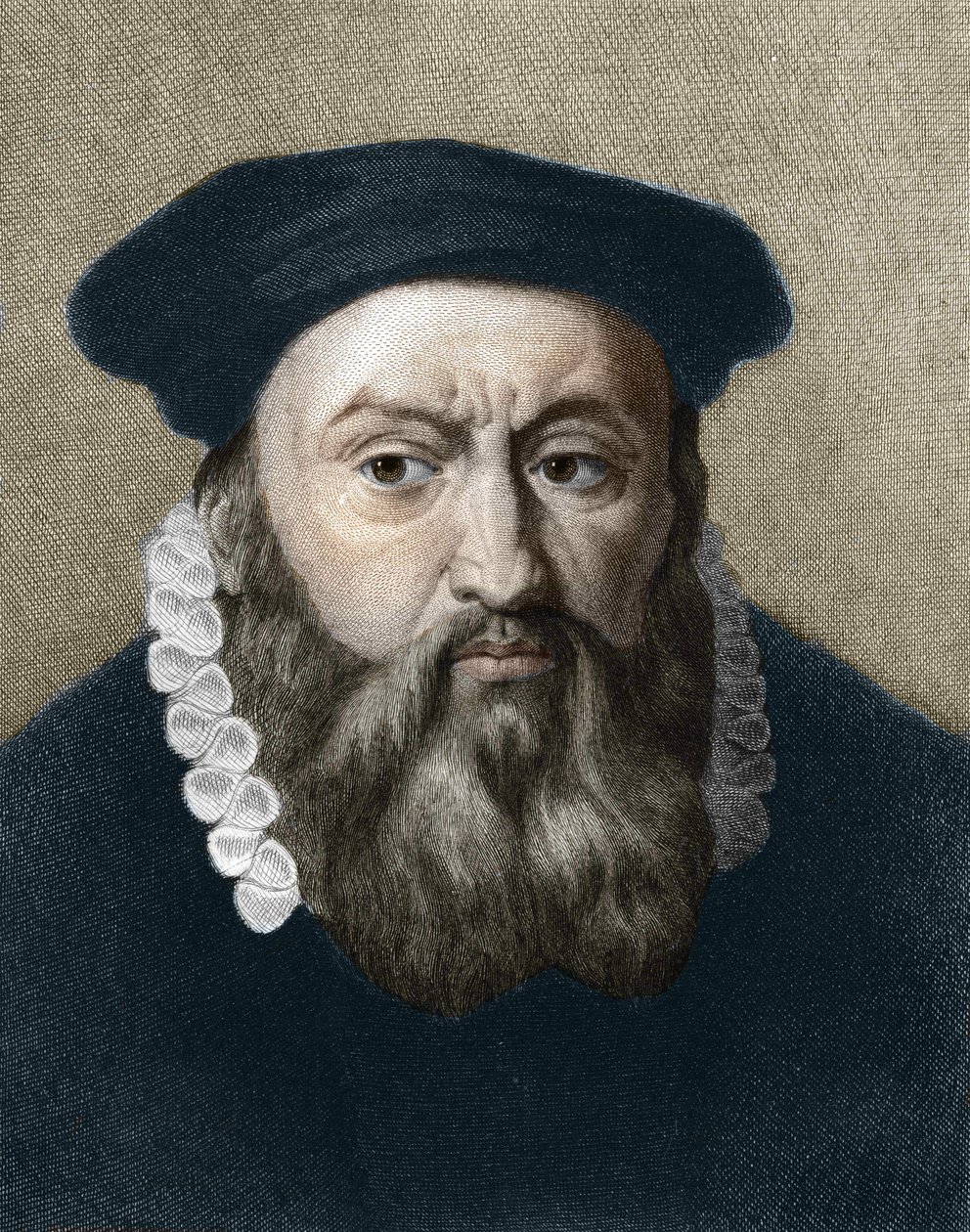 portræt af Jean Calvin (1509-1564), fransk religiøs reformator og forfatter. af Unknown artist