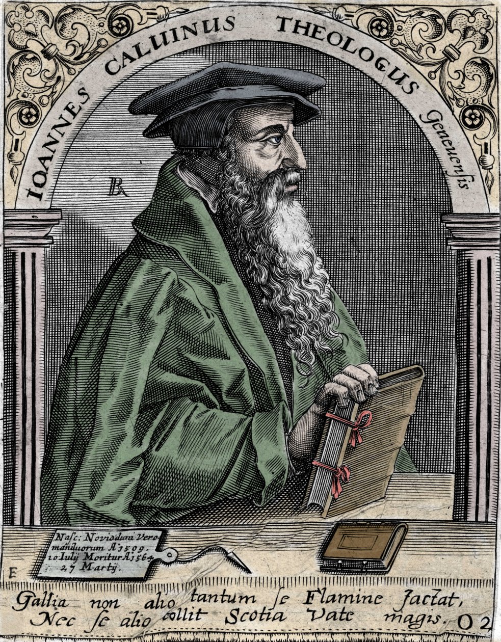 portræt af Jean Calvin (1509-1564), fransk religiøs reformator og forfatter. af Unknown artist