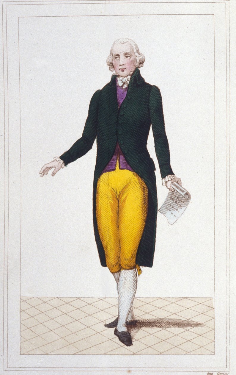 portræt af Jean Marie Roland de La Platière fransk politiker (1734-1793) gravering fra 1830. af Unknown artist