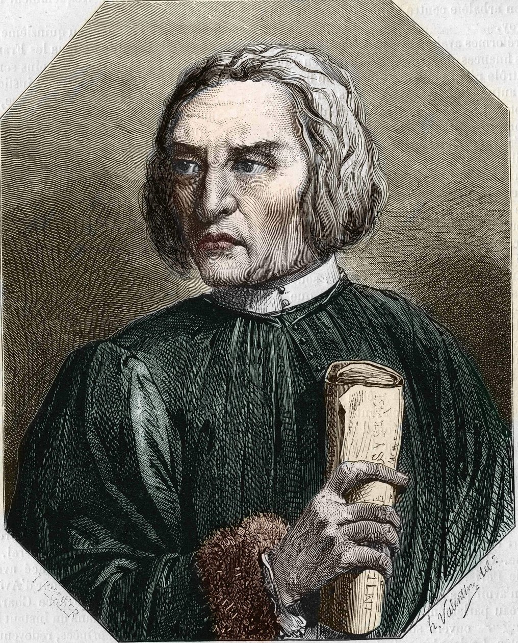 portræt af Jean de Gerson. Fransk teolog (1363 til 1429). af Unknown artist