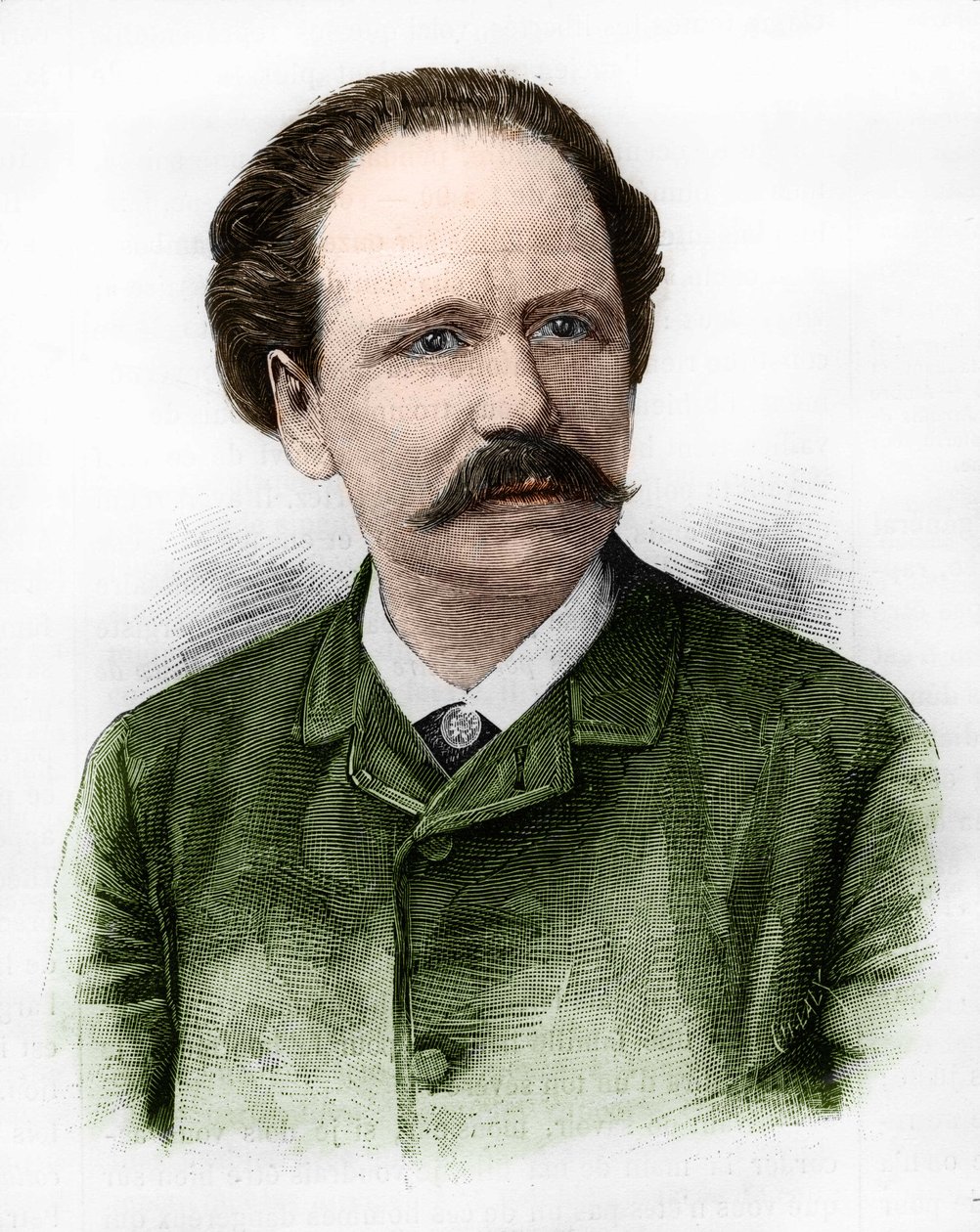 portræt af Jules Massenet (1842-1912), fransk komponist. af Unknown artist