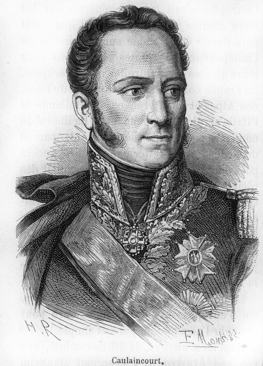portræt af Le Marquis de Caulaincourt (1773-1827), hertug af Vicenza, fransk general og diplomat. af Unknown artist