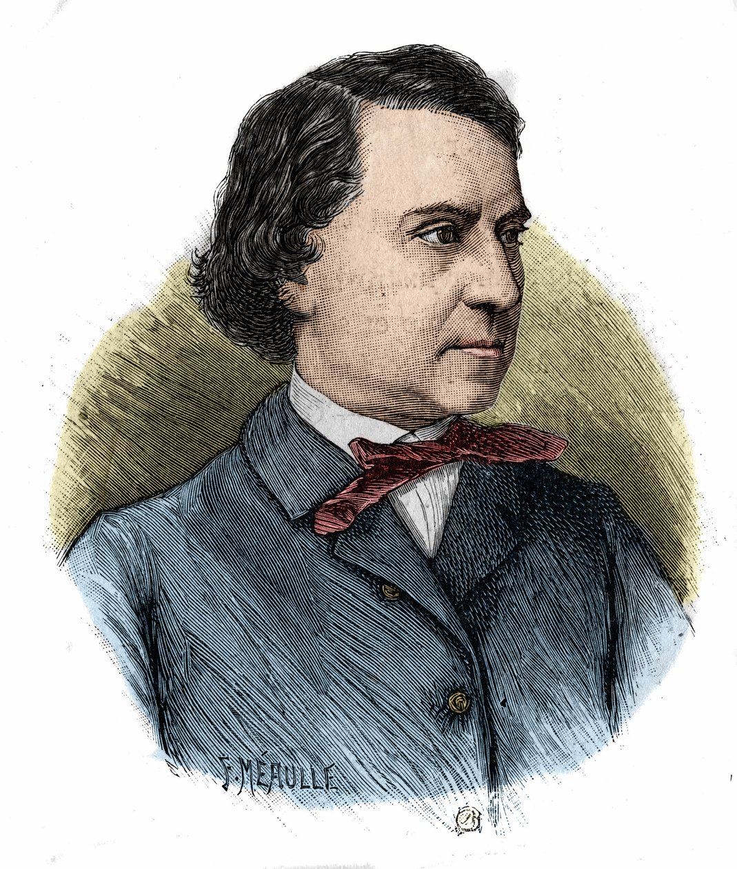 portræt af Louis Blanc, fransk politiker og historiker (1811-1882). af Unknown artist