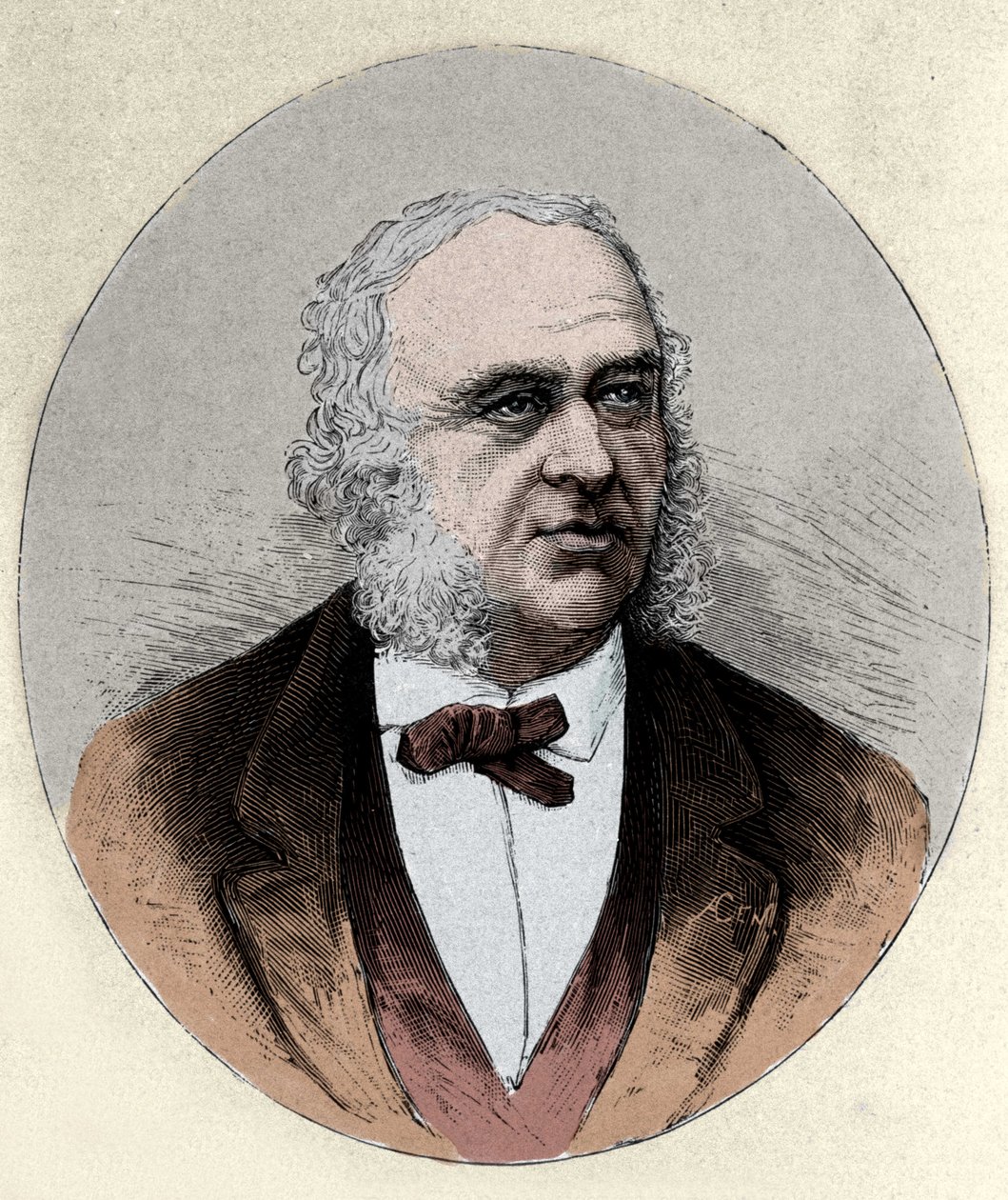 portræt af Paul Broca (1824-1880), fransk kirurg og antropolog. af Unknown artist