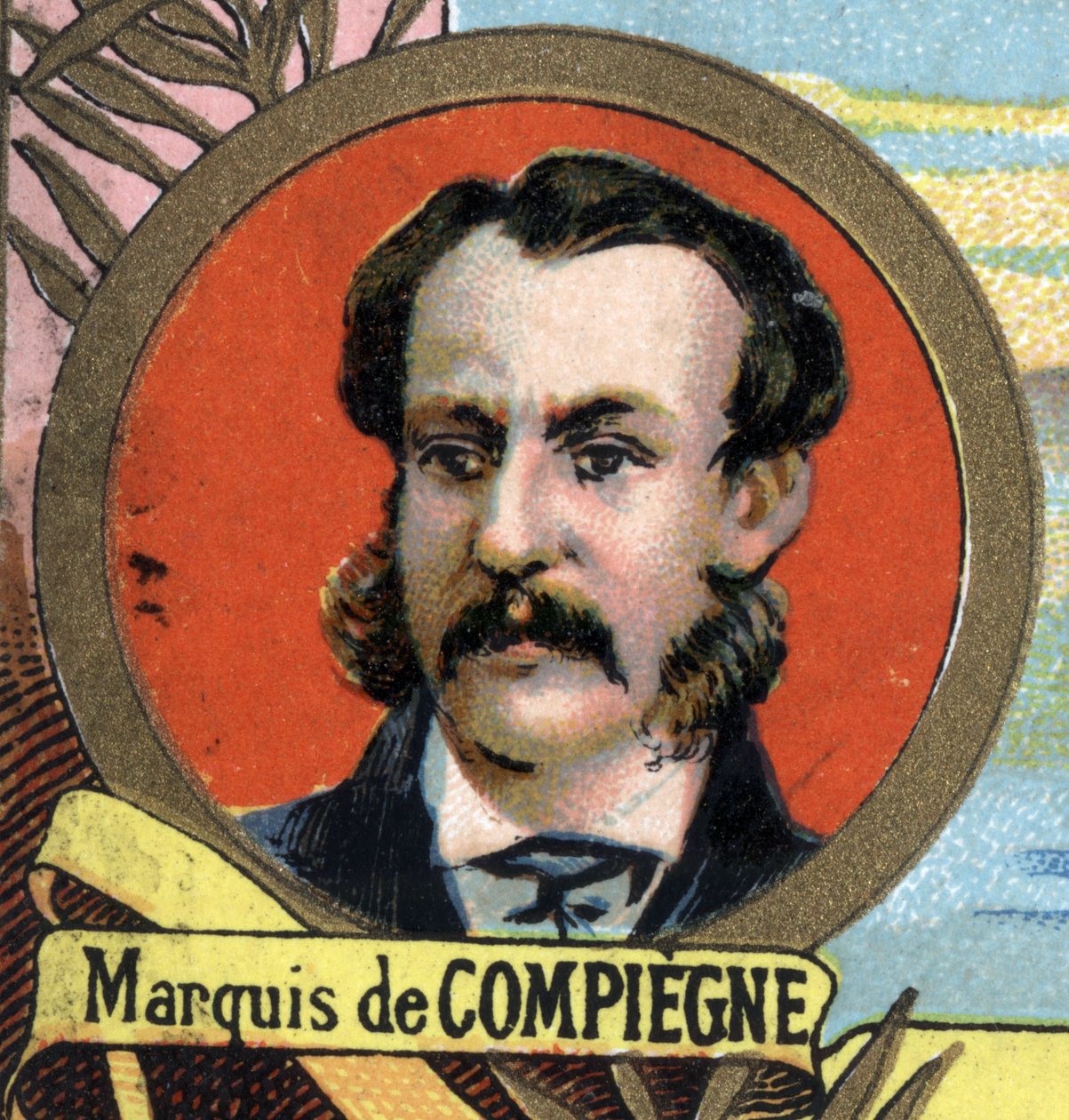portræt af Marquis de Compiegne (Louis Eug¿ne Henri Dupont), fransk rejsende 1846-1877. af Unknown artist