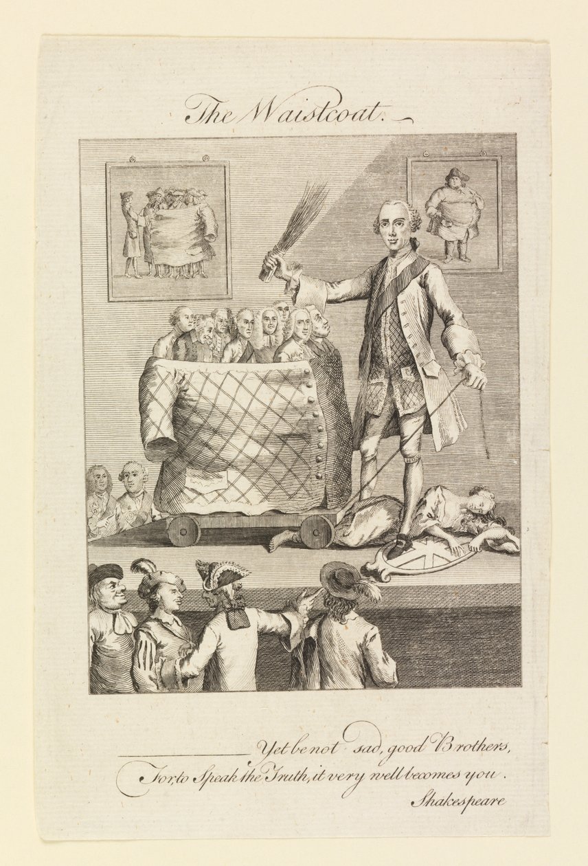Vesten (karikatur om vestens mode) af Unknown, English