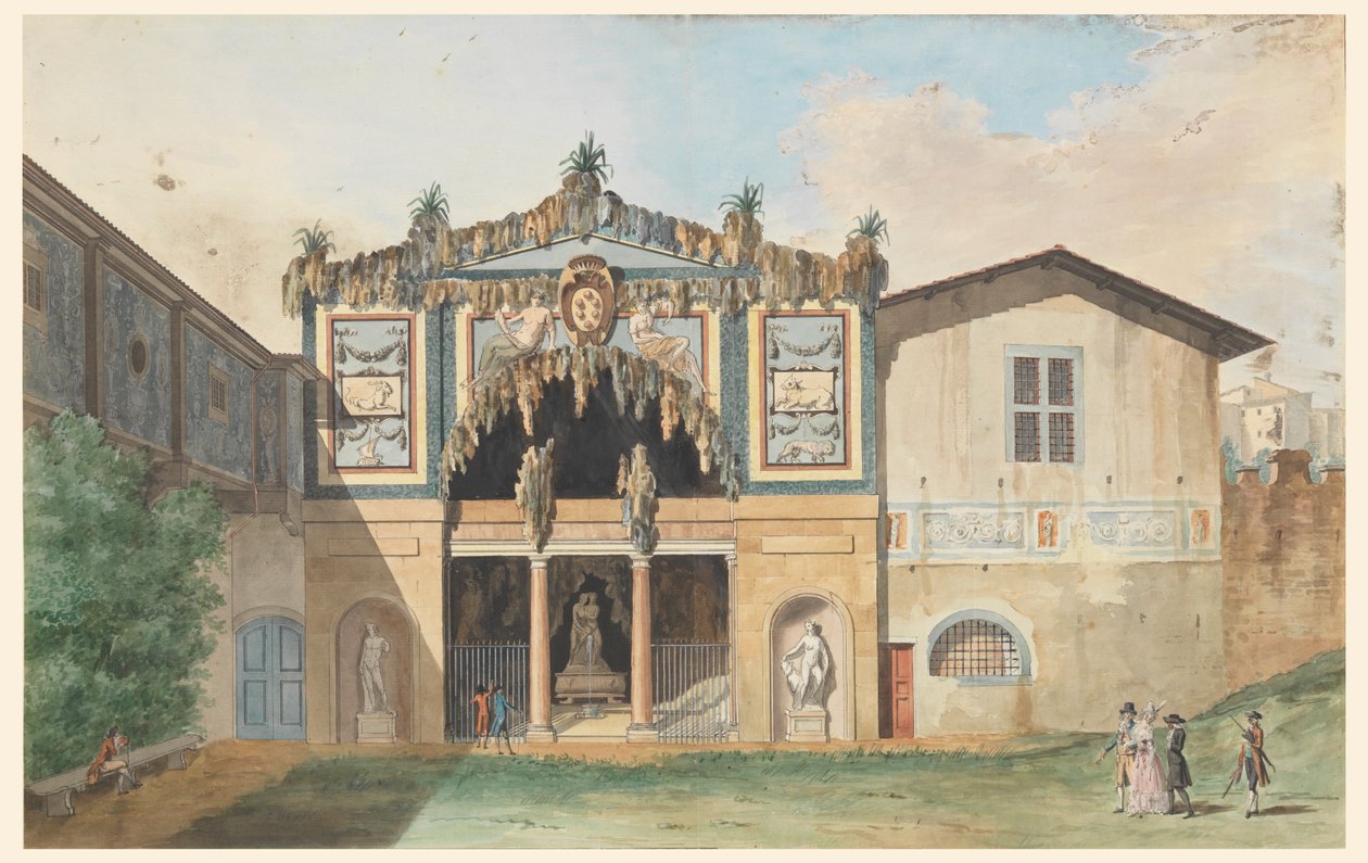 Grotte i Boboli Gardens, Firenze af Unknown, Italian