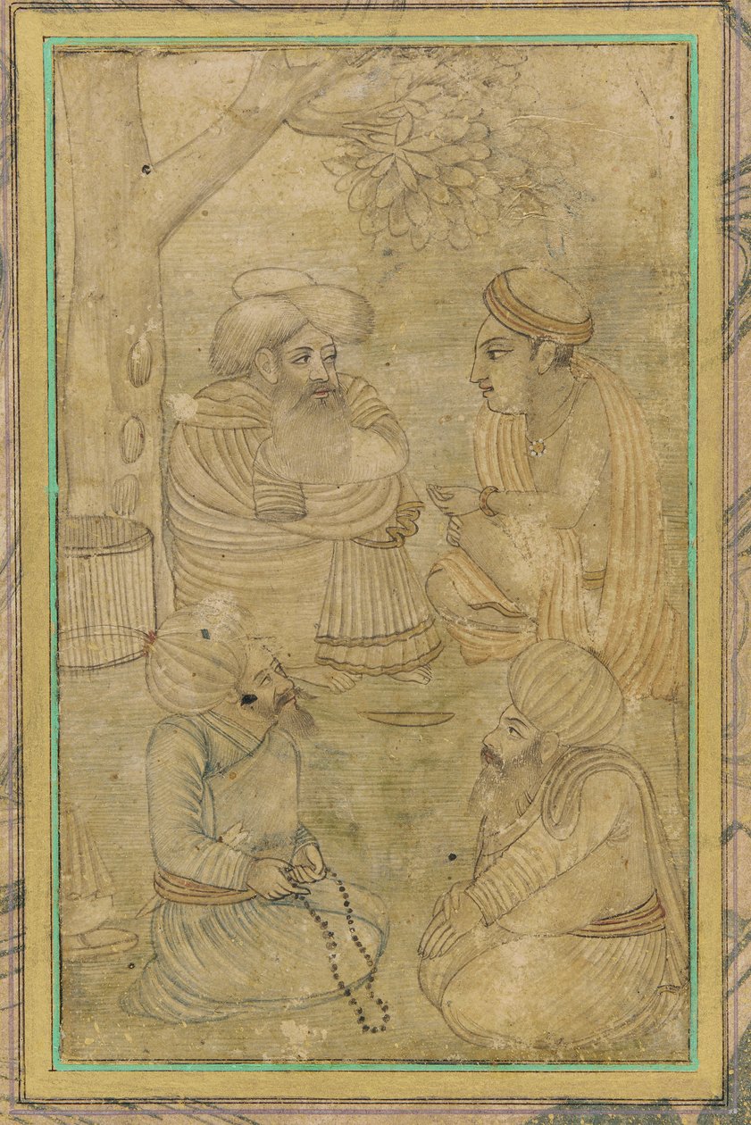 En hindu og tre mahometaner af Unknown artist