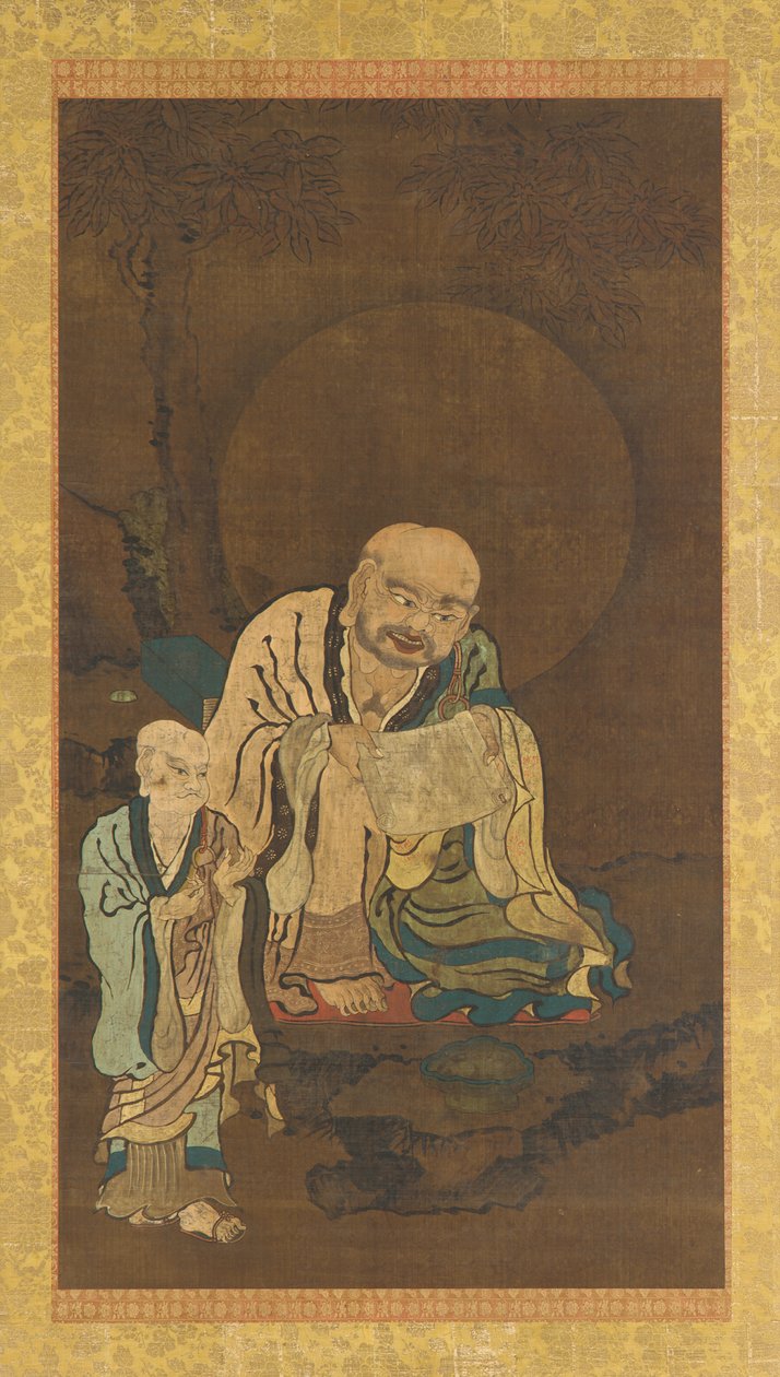 En Luohan og en ledsager af Unknown artist