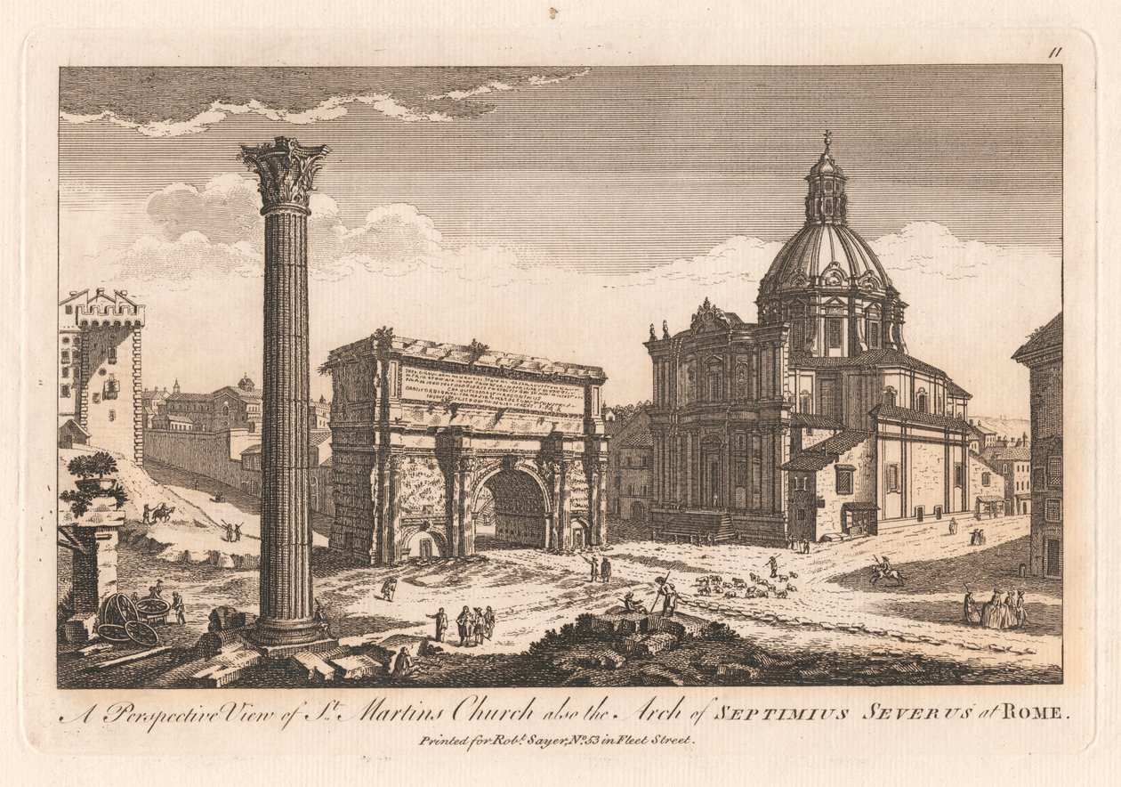 Et perspektivbillede af St. Martins kirke også Septimius Severus