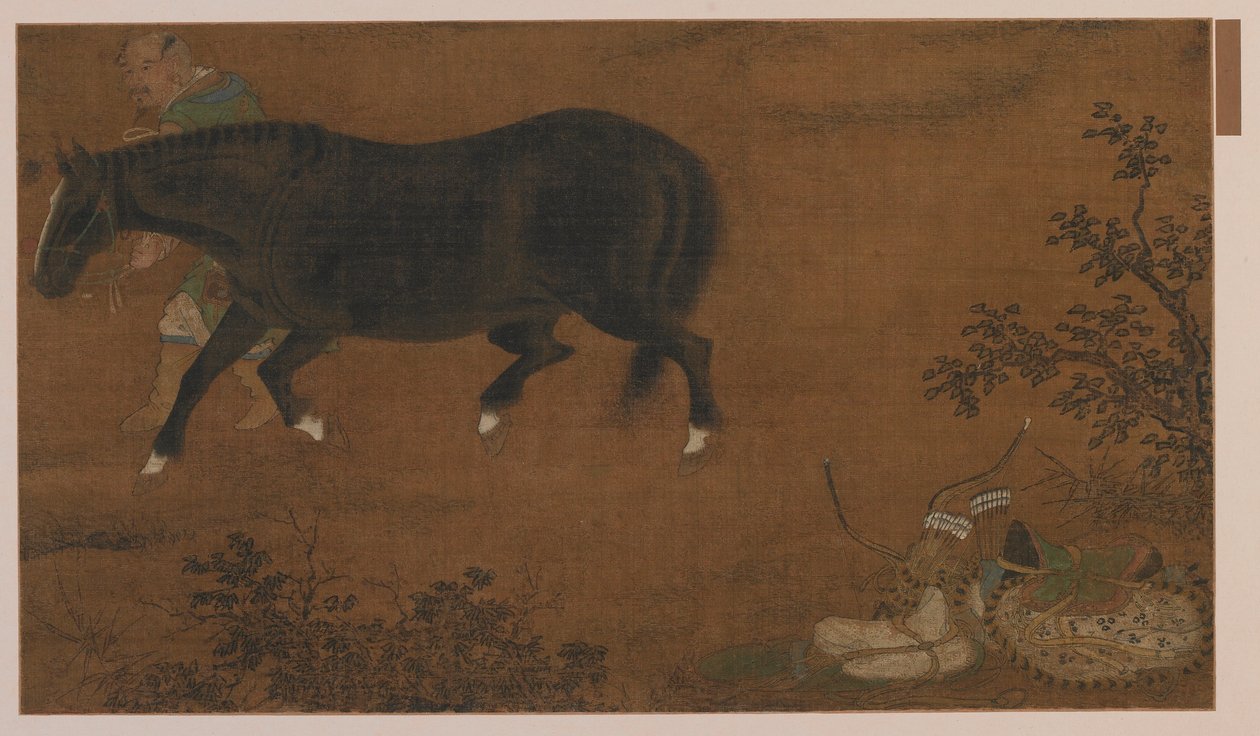 En tatar, hans hest og udstyr af Unknown artist