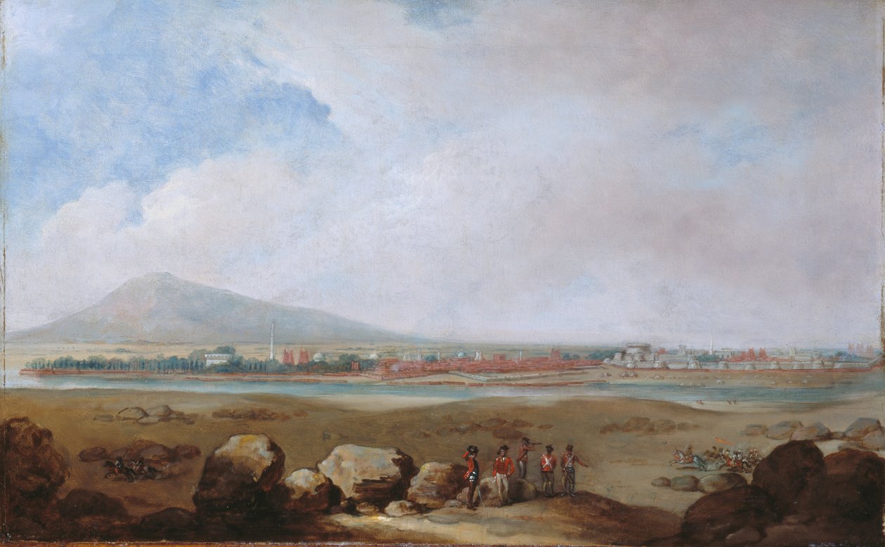 A View of Seringapatam, 1791 circadani af Unknown artist