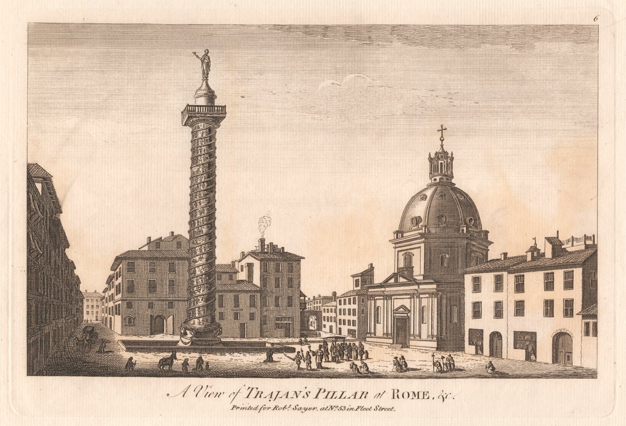 Udsigt over Trajans søjle i Rom &c. af Unknown artist